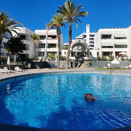 Casa Palmera 2 Only 150 Meters To The Beach, Heated Pool, Wifi, Sat-tv, Terrace, Location, Washing Machine Apartmán Playa de las Americas (Tenerife)